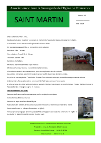 Bulletin Saint-Martin - Année 17 - Mai 2019