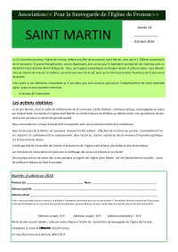 Bulletin Saint-Martin - Année 14 - Octobre 2016