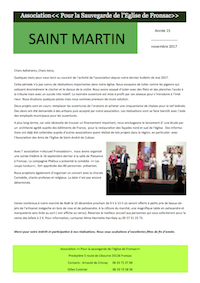 Bulletin Saint-Martin - Année 15 - Novembre 2017